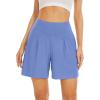 imageWiWi Viscose from Bamboo Sleep Shorts for Women Casual Lounge Boxers Soft Pajama Wide Leg Bottoms Sleepwear SXXLSky Blue
