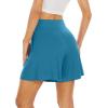 imageWiWi Viscose from Bamboo Sleep Shorts for Women Casual Lounge Boxers Soft Pajama Wide Leg Bottoms Sleepwear SXXLTeal Blue