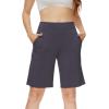 imageWiWi Viscose from Bamboo Soft Sleep Shorts for Women Short Pants Pajama Bottoms Lounge Plus SizeDark Grey