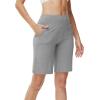 imageWiWi Viscose from Bamboo Soft Sleep Shorts for Women Short Pants Pajama Bottoms Lounge Plus SizeHeather Grey