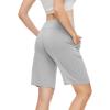imageWiWi Viscose from Bamboo Soft Sleep Shorts for Women Short Pants Pajama Bottoms Lounge Plus SizeLight Grey