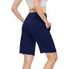 imageWiWi Viscose from Bamboo Soft Sleep Shorts for Women Short Pants Pajama Bottoms Lounge Plus SizeNavy