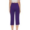 imageWiWi Viscose from Bamboo Womens Capri Pajama Pants Lounge Casual Bottoms Cute Capris SXXLDark Purple