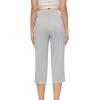 imageWiWi Viscose from Bamboo Womens Capri Pajama Pants Lounge Casual Bottoms Cute Capris SXXLGrey