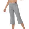 imageWiWi Viscose from Bamboo Womens Capri Pajama Pants Lounge Casual Bottoms Cute Capris SXXLHeather Grey