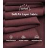 imageWiWi Womens 2 Piece Tracksuits Set with Pockets Scoop Neck Short Sleeve Tops Jogger Pants Lounge Sets Outfits SXXLDeep Brownish Red