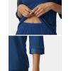 imageWiWi Womens 34 Sleeve Pajamas Set Soft Bamboo Viscose Top with Pants Sleepwear Plus Size Lightweight Pjs S4XBink Blue