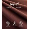 imageWiWi Womens Capri Pajama Pants Viscose from Bamboo Lounge Casual Bottoms Capris with Drawstring SXXLChocolate Brown