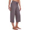 imageWiWi Womens Capri Pajama Pants Viscose from Bamboo Lounge Casual Bottoms Capris with Drawstring SXXLMisty Grey