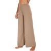 imageWiWi Womens Casual Wide Leg Palazzo Pants Comfy Lounge Pajama Bottoms Viscose from Bamboo Yoga Sweatpants SXXLAkhaki