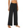 imageWiWi Womens Casual Wide Leg Palazzo Pants Comfy Lounge Pajama Bottoms Viscose from Bamboo Yoga Sweatpants SXXLBblack