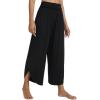imageWiWi Womens Lounge Pants Wide Leg Yoga Bottoms Soft High Waist Sweatpants with Pockets Viscose from Bamboo SXXLBlack