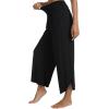 imageWiWi Womens Lounge Pants Wide Leg Yoga Bottoms Soft High Waist Sweatpants with Pockets Viscose from Bamboo SXXLBlack