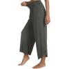 imageWiWi Womens Lounge Pants Wide Leg Yoga Bottoms Soft High Waist Sweatpants with Pockets Viscose from Bamboo SXXLCharcoal
