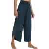 imageWiWi Womens Lounge Pants Wide Leg Yoga Bottoms Soft High Waist Sweatpants with Pockets Viscose from Bamboo SXXLDeep Teal