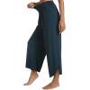 imageWiWi Womens Lounge Pants Wide Leg Yoga Bottoms Soft High Waist Sweatpants with Pockets Viscose from Bamboo SXXLDeep Teal