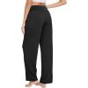 imageWiWi Womens Pajama Pants Loose Sleep Bottoms for Women High Waisted Casual Rayon Lounge Palazzo Bottom SXXLBlack