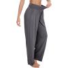 imageWiWi Womens Pajama Pants Loose Sleep Bottoms for Women High Waisted Casual Rayon Lounge Palazzo Bottom SXXLDark Grey