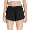 imageWiWi Womens Pajama Shorts Loose Comfy Pajamas Bottoms Lightweight Viscose from Bamboo Sleepwear SXXLAblack