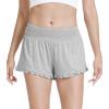 imageWiWi Womens Pajama Shorts Loose Comfy Pajamas Bottoms Lightweight Viscose from Bamboo Sleepwear SXXLAlight Heather Grey