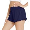 imageWiWi Womens Pajama Shorts Loose Comfy Pajamas Bottoms Lightweight Viscose from Bamboo Sleepwear SXXLAnavy