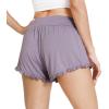 imageWiWi Womens Pajama Shorts Loose Comfy Pajamas Bottoms Lightweight Viscose from Bamboo Sleepwear SXXLAviolet