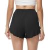 imageWiWi Womens Pajama Shorts Loose Comfy Pajamas Bottoms Lightweight Viscose from Bamboo Sleepwear SXXLBblack