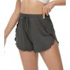 imageWiWi Womens Pajama Shorts Loose Comfy Pajamas Bottoms Lightweight Viscose from Bamboo Sleepwear SXXLBiron Grey