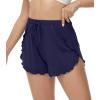 imageWiWi Womens Pajama Shorts Loose Comfy Pajamas Bottoms Lightweight Viscose from Bamboo Sleepwear SXXLBnavy