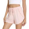 imageWiWi Womens Pajama Shorts Loose Comfy Pajamas Bottoms Lightweight Viscose from Bamboo Sleepwear SXXLBpale Pink
