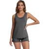 imageWiWi Womens Sleeveless Pajama Set Summer Sleepwear Soft Pjs Sets Tank Top Shorts Loungewear Viscose from Bamboo SXXLDark Heather Grey