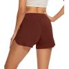 imageWiWi Womens Summer Pajamas Shorts Viscose from Bamboo Lightweight Pajama Bottoms SXXLChocolate Brown