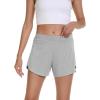 imageWiWi Womens Summer Pajamas Shorts Viscose from Bamboo Lightweight Pajama Bottoms SXXLLight Heather Grey