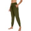 imageWiWi Womens Viscose from Bamboo Joggers Casual Pajama Pants Loose Yoga Bottoms Comfy Lounge Sweatpants with Pockets SXXLArmy Green