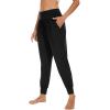 imageWiWi Womens Viscose from Bamboo Joggers Casual Pajama Pants Loose Yoga Bottoms Comfy Lounge Sweatpants with Pockets SXXLBlack