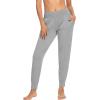 imageWiWi Womens Viscose from Bamboo Joggers Casual Pajama Pants Loose Yoga Bottoms Comfy Lounge Sweatpants with Pockets SXXLHeather Grey