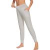 imageWiWi Womens Viscose from Bamboo Joggers Casual Pajama Pants Loose Yoga Bottoms Comfy Lounge Sweatpants with Pockets SXXLOat Milk