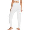 imageWiWi Womens Viscose from Bamboo Joggers Casual Pajama Pants Loose Yoga Bottoms Comfy Lounge Sweatpants with Pockets SXXLPure White