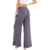 imageWiWi Womens Viscose from Bamboo Lounge Pants Soft Wide Leg Pajama Bottoms Palazzo Yoga Pant Casual Pj Bottom SXXLDark Grey