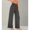 imageWiWi Womens Viscose from Bamboo Lounge Pants Soft Wide Leg Pajama Bottoms Palazzo Yoga Pant Casual Pj Bottom SXXLIron Grey