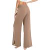 imageWiWi Womens Viscose from Bamboo Lounge Pants Soft Wide Leg Pajama Bottoms Palazzo Yoga Pant Casual Pj Bottom SXXLKhaki