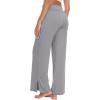 imageWiWi Womens Viscose from Bamboo Lounge Pants Soft Wide Leg Pajama Bottoms Palazzo Yoga Pant Casual Pj Bottom SXXLStone Grey