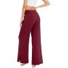 imageWiWi Womens Viscose from Bamboo Lounge Pants Soft Wide Leg Pajama Bottoms Palazzo Yoga Pant Casual Pj Bottom SXXLWine