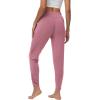 imageWiWi Womens Yoga Pants with Pockets  Viscose from Bamboo HighWaist Joggers Sweatpants Lounge Pajama Bottoms SXXLDusty Rose