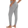 imageWiWi Womens Yoga Pants with Pockets  Viscose from Bamboo HighWaist Joggers Sweatpants Lounge Pajama Bottoms SXXLHeather Grey