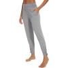imageWiWi Womens Yoga Pants with Pockets  Viscose from Bamboo HighWaist Joggers Sweatpants Lounge Pajama Bottoms SXXLHeather Grey