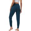 imageWiWi Womens Yoga Pants with Pockets  Viscose from Bamboo HighWaist Joggers Sweatpants Lounge Pajama Bottoms SXXLInk Blue
