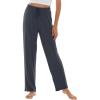 imageWiWi Pajama Pants for Women Viscose from Bamboo Soft Wide Leg Sweatpants Drawstring Bottoms Sleep Pj Pant SXXLAcharcoal