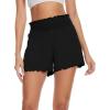 imageWiWi Viscose from Bamboo Pajama Shorts for Women Soft Sleep Boxers High Waisted Lounge Short Pj Bottoms SXXLBlack
