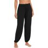imageWiWi Viscose from Bamboo Pajamas Pants for Women Casual Lounge Jogger Pant Soft Comfy Pajama Bottom SXXLBlack